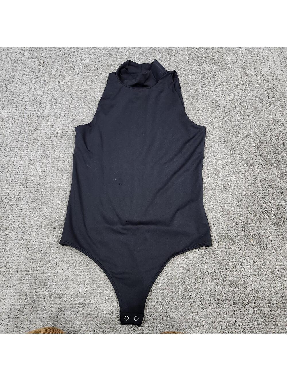 Express Black Sleeveless Mock Neck Bodysuit Size Small